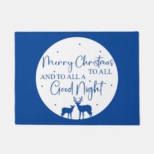 Frohe Weihnachten allen und allen eine gute Nacht Fußmatte