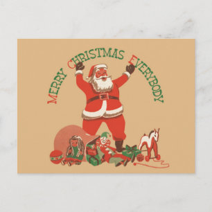 Frohe Weihnachten allen! Vintage-Weihnachtsmann