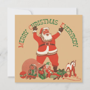 Frohe Weihnachten allen! Vintage-Weihnachtsmann