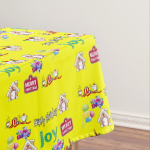 Frohe Weihnachten Alles Gute zum Geburtstag Tischd Tischdecke