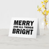 Frohe Weihnachten & Alles Hell | Weihnachtskarte Karte (Gelbe Blume)