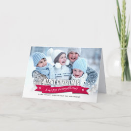 Frohe Weihnachten. Alles individuell gestaltetes F Feiertagskarte