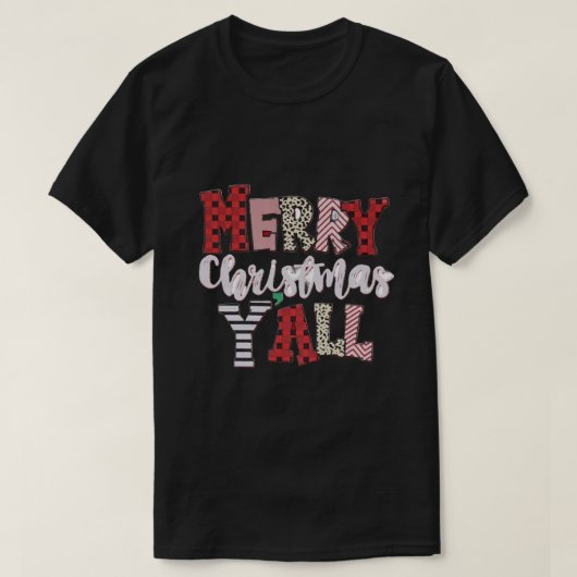 "Frohe Weihnachten - alles" Urlaubsdesign T-Shirt (Design vorne)