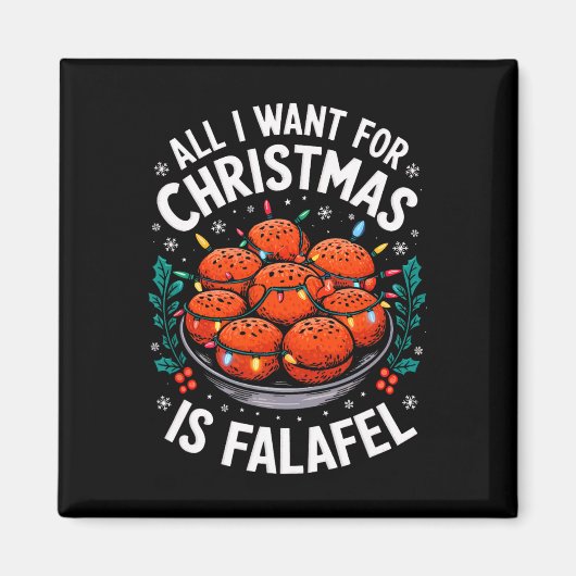 Frohe Weihnachten Alles, was ich für Weihnachten F Magnet (Vorne)