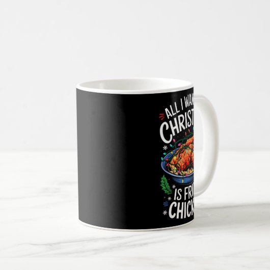 Frohe Weihnachten Alles, was ich für Weihnachtsgeb Kaffeetasse (VorderseiteRechts)