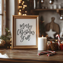 Frohe Weihnachten - alles, Weihnachtsdekor Poster