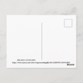 Frohe Weihnachten Alpaca Postkarte (Rückseite)