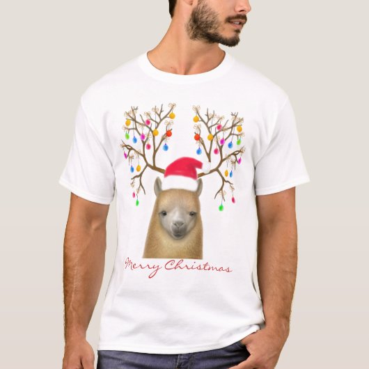 Frohe Weihnachten Alpaca Shirt (Vorderseite)