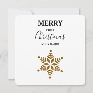 Frohe Weihnachten als mein Papa - Gold Glitzer