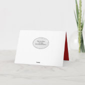 Frohe Weihnachten am Büffel kariert mit Baum Karte (Rückseite)