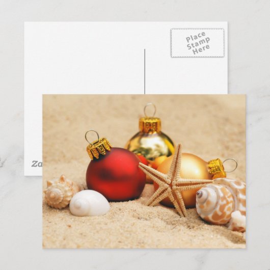 Frohe Weihnachten am Strand (Vorne/Hinten)