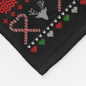 Frohe Weihnachten American Staffordshire Terrier U Fleecedecke (Ecke)