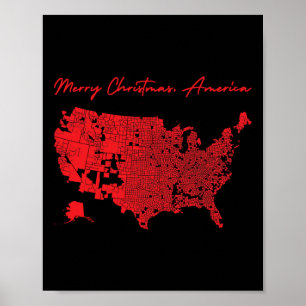 Frohe Weihnachten Amerika Donald Trump Better Cove Poster