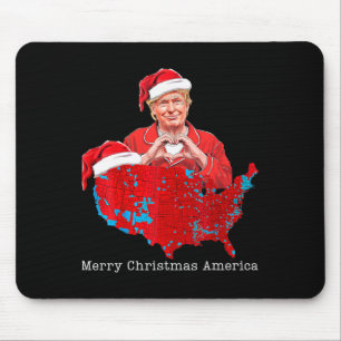 Frohe Weihnachten Amerika Donald Trump Coveragexma Mousepad