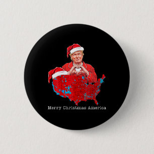 Frohe Weihnachten Amerika Donald Trump deckt Weihn Button