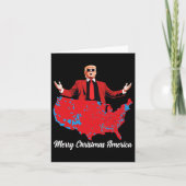 Frohe Weihnachten Amerika Donald Trump deckt Weihn Karte (Vorderseite)