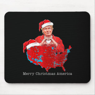 Frohe Weihnachten Amerika Donald Trump deckt Weihn Mousepad