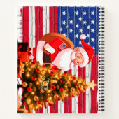 FROHE WEIHNACHTEN AMERIKA NOTIZBLOCK (Rückseite)