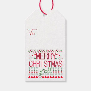 Frohe Weihnachten an alle! Design für hässliche Sw Geschenkanhänger