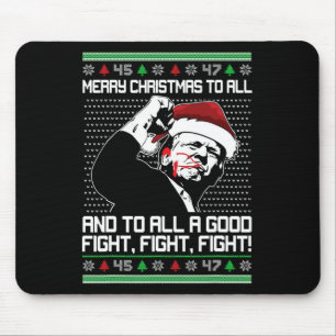 Frohe Weihnachten an alle Santa Trump-Präsidenten Mousepad