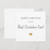 Frohe Weihnachten an besten Kollegen/Chef-Gold-Her (Vorne/Hinten)