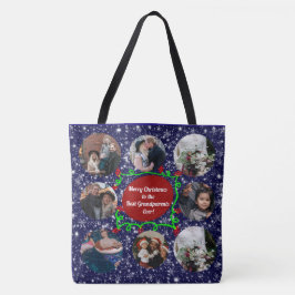 Frohe Weihnachten an die besten Großeltern, 8 Foto Tasche