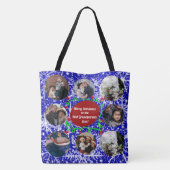 Frohe Weihnachten an die besten Großeltern, 8 Foto Tasche (Rückseite)