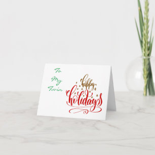 FROHE WEIHNACHTEN AN EINEN BESONDEREN "ZWILLING" KARTE