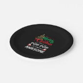 Frohe Weihnachten an einen Pop Pop von Great Phant Pappteller (Schrägansicht)