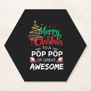 Frohe Weihnachten an einen Pop Pop von Great Phant Untersetzer