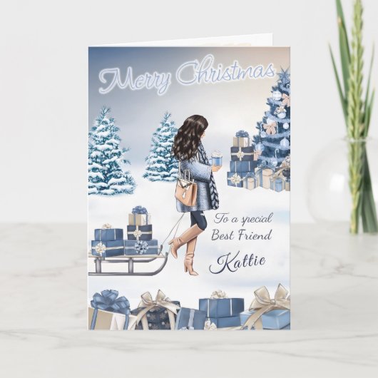 Frohe Weihnachten an einen sehr besonderen Freund Karte (Vorderseite)