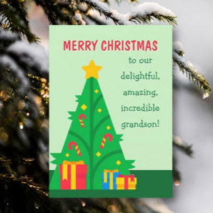Frohe Weihnachten an Enkelkarte
