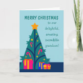 Frohe Weihnachten an Enkelkarte (Vorderseite)