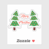 Frohe Weihnachten an Heiligabend! Aufkleber (Blatt)