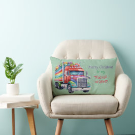Frohe Weihnachten an mein GAY TRUCKER HUSBAND Lendenkissen