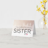 Frohe Weihnachten an meine Schwester Niedliche Ges Karte (Gelbe Blume)