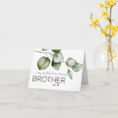 Frohe Weihnachten an meinen Bruder Niedliche Gesch Karte (Gelbe Blume)