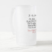 Frohe Weihnachten an meinen Mann Mattiert Glass Be Mattglas Bierglas (Vorderseite Links)