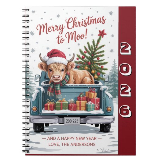 Frohe Weihnachten an Moo! Notizblock (Vorderseite)