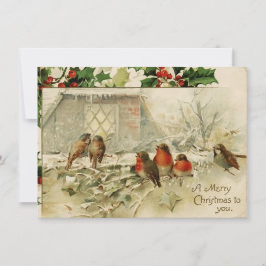 Frohe Weihnachten an Sie - Weihnachtskarte (Vorderseite)