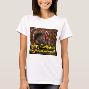 Frohe Weihnachten an Vegetarier und Veganer. T-Shirt
