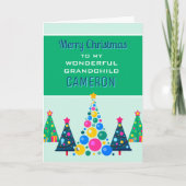 Frohe Weihnachten an wunderbare Grandchild-Karte (Vorderseite)