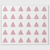 Frohe Weihnachten an Y'All Wrapping Paper Geschenkpapier (Flach)