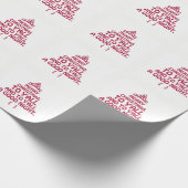 Frohe Weihnachten an Y'All Wrapping Paper Geschenkpapier (Ecke)