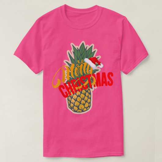 Frohe Weihnachten Ananas Erwachsene Weihnachten We T-Shirt (Design vorne)