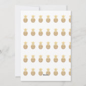 Frohe Weihnachten Ananas Urlaub Fotokarte (Rückseite)