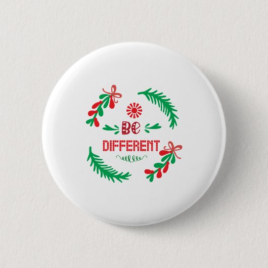 Frohe Weihnachten anders sein Button (Vorderseite)