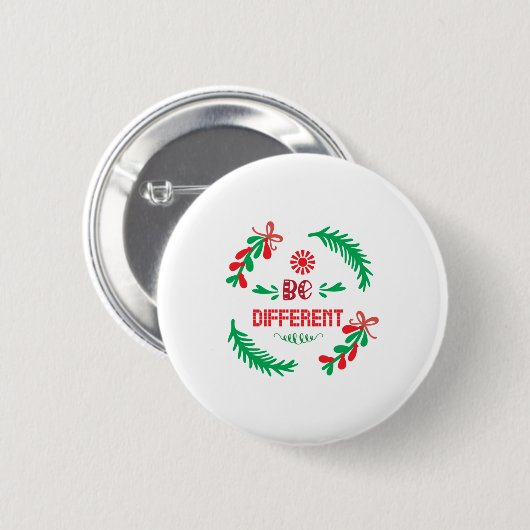 Frohe Weihnachten anders sein Button (Vorne & Hinten)