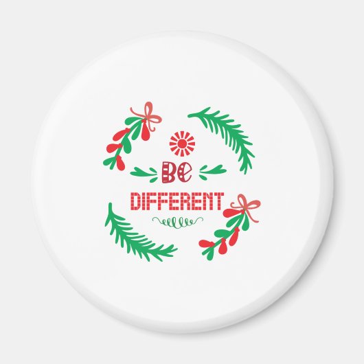 Frohe Weihnachten anders sein Magnet (Vorne)