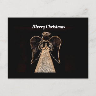 Frohe Weihnachten Angel Black/Gold
